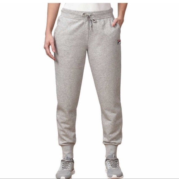 LAST TWO!!! New Fila Ladies Gray Jogger Sweatpants - Picture 1 of 13